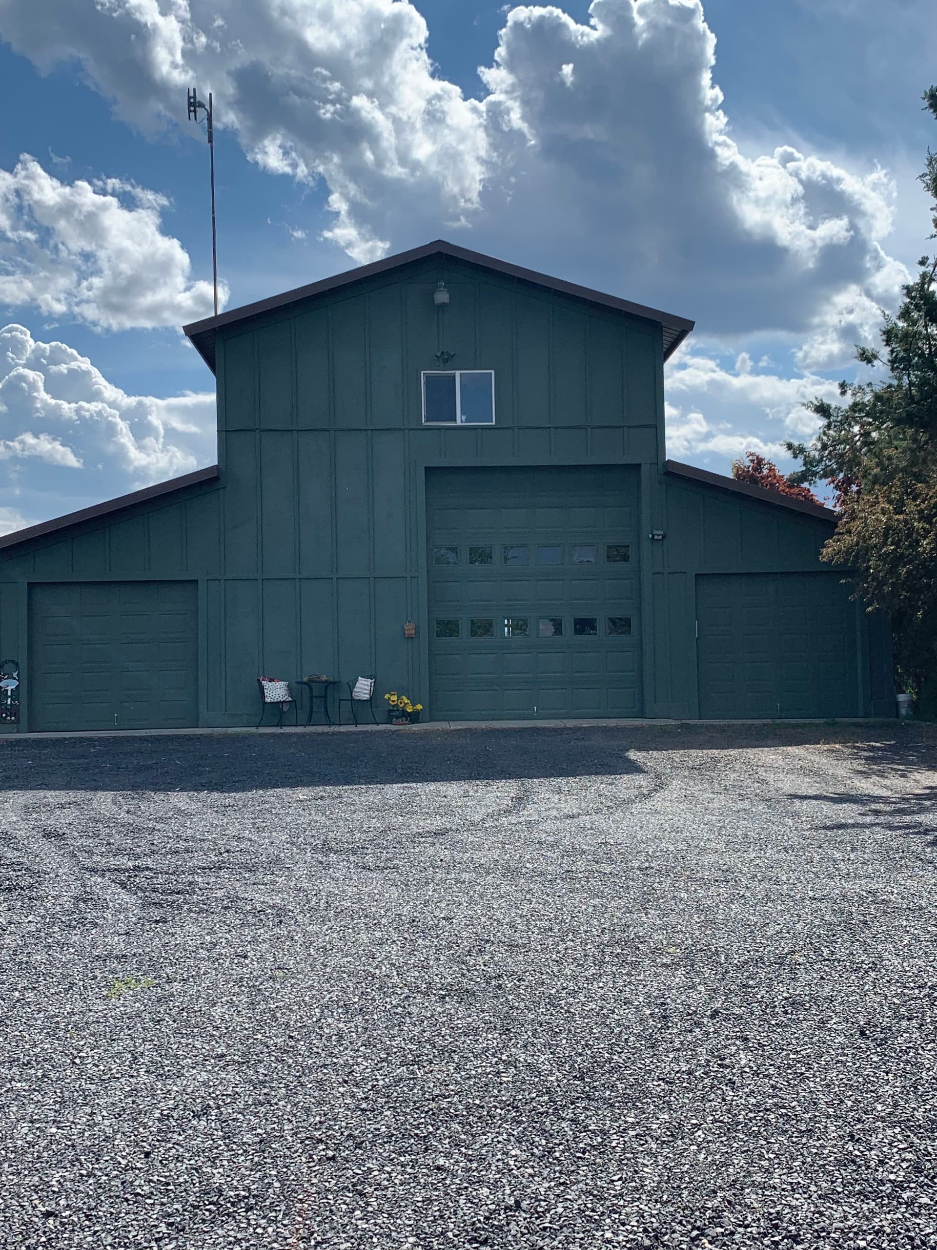 Pole Barn Turned Full Living and Entertainment Space image