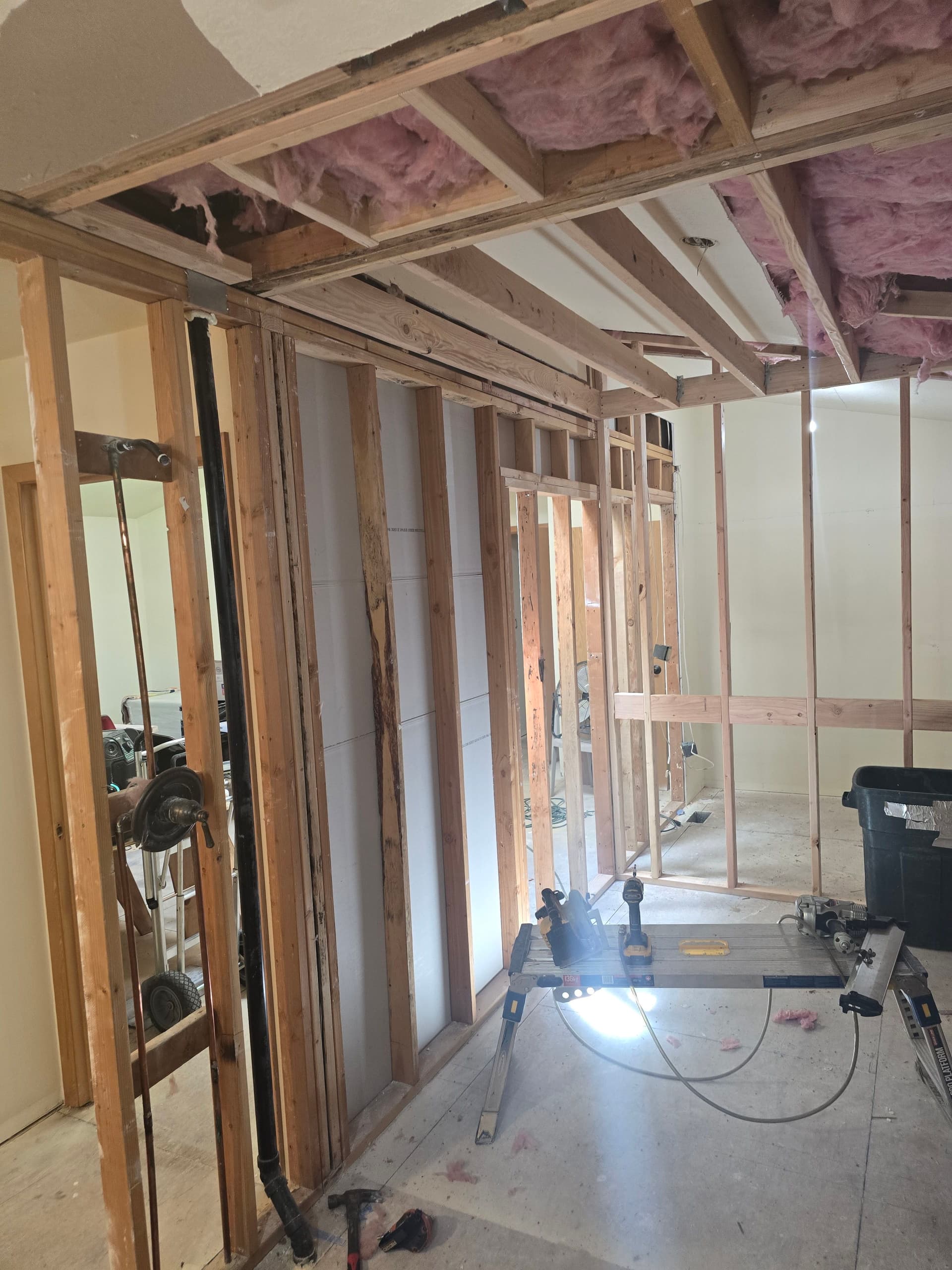 Full Gut Bathroom Remodel with Walk-In Shower and Sauna