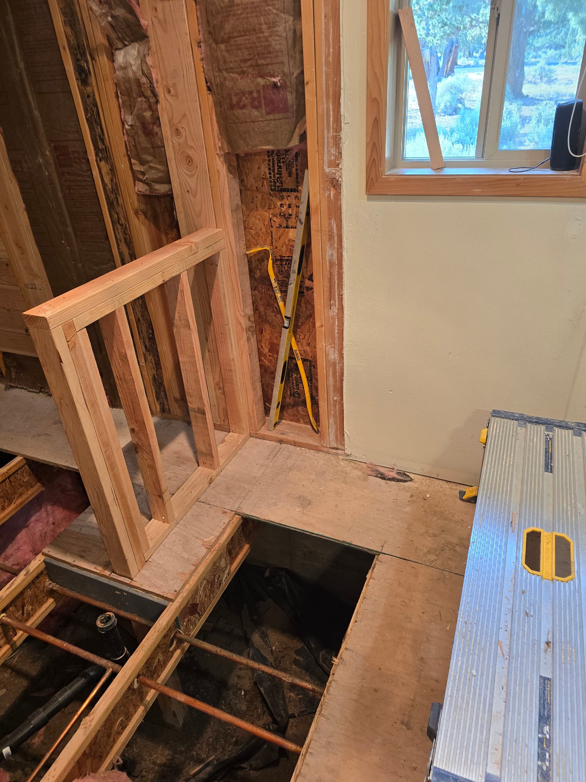 Full Gut Bathroom Remodel with Walk-In Shower and Sauna