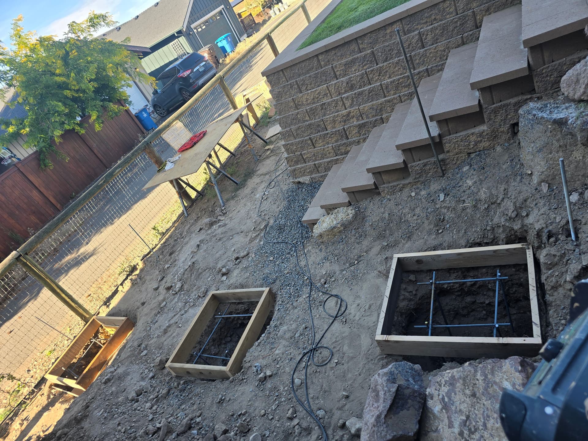 Gallery photos for Reinforced Pad Footings Laid for a Deck Extension: Image #2